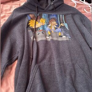 Gray Graphic Hoodie Nickelodeon